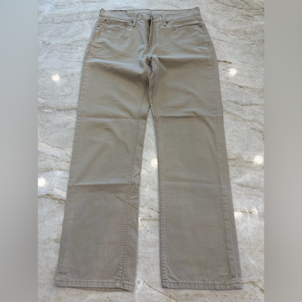 MEN'S SALE Levi’s 514 Khaki Straight Leg Pants 34x32 Classic Casual Chinos